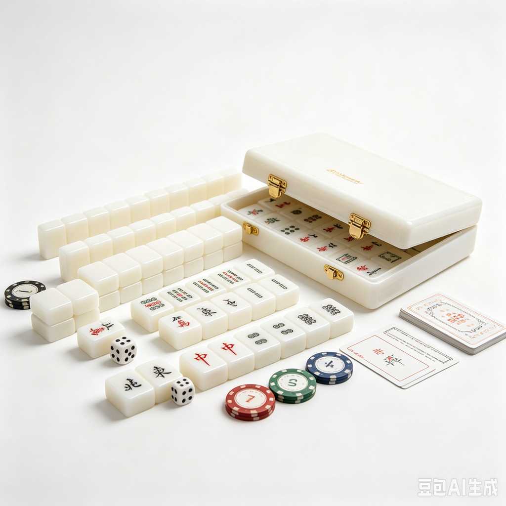 unique text mahjong tiles design